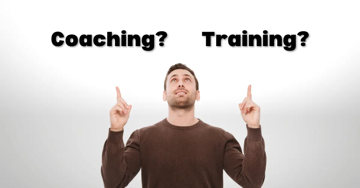 coaching vs training