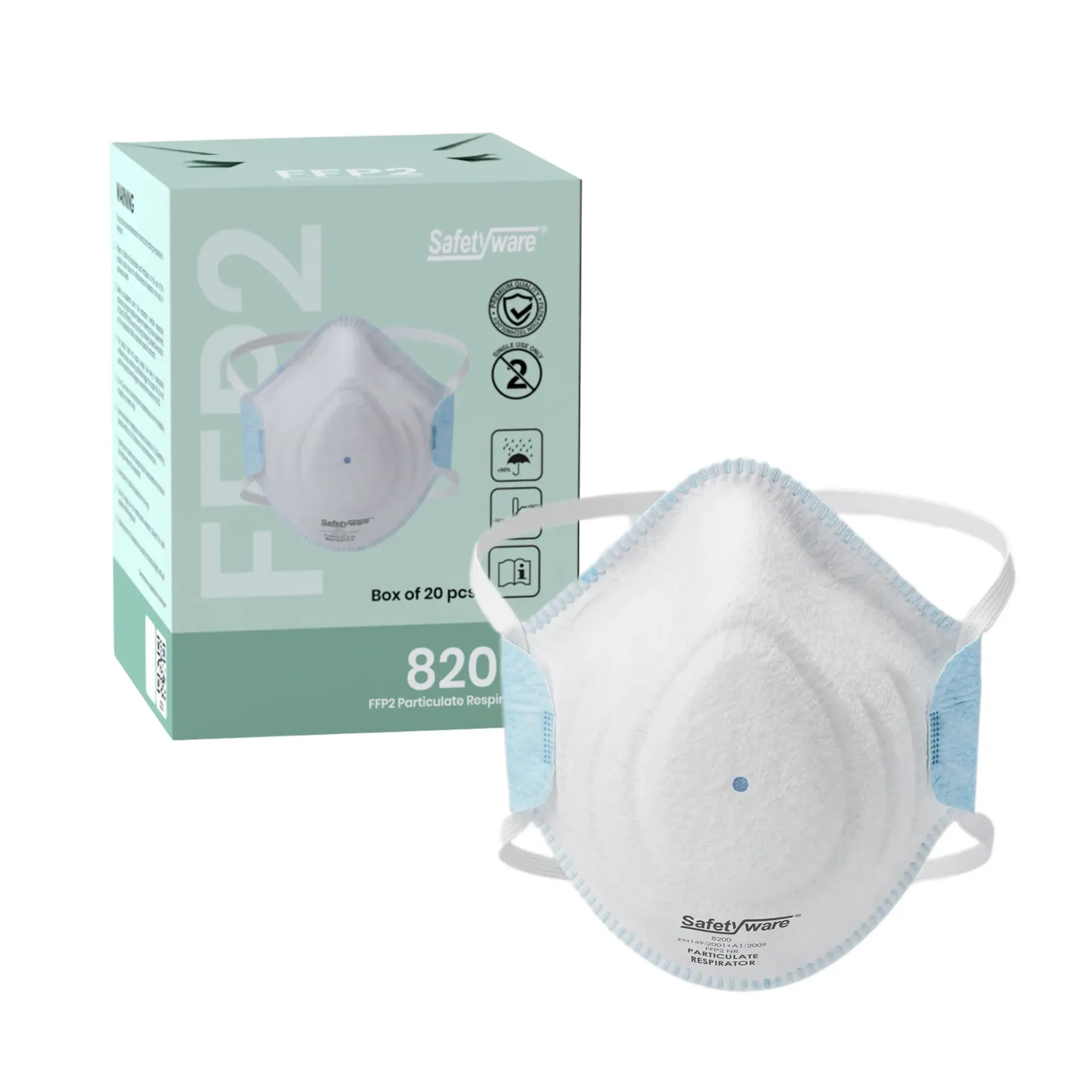 [8200] SAFETYWARE FFP2D Particulate Respirator