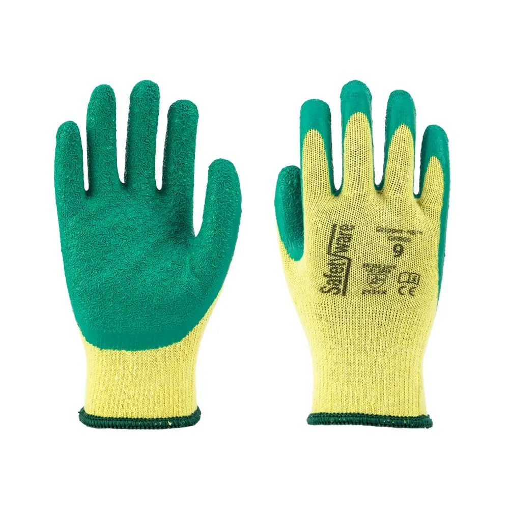 [GNR00-MD] SAFETYWARE Gripper-NR GNR00 Economy Rubber Palm Coated Gloves with 10-Gauge Polyester Liner (M / 8)