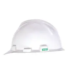 [101739-35] MSA 101739 V-Gard Slotted Cap Safety Helmet (35-White)